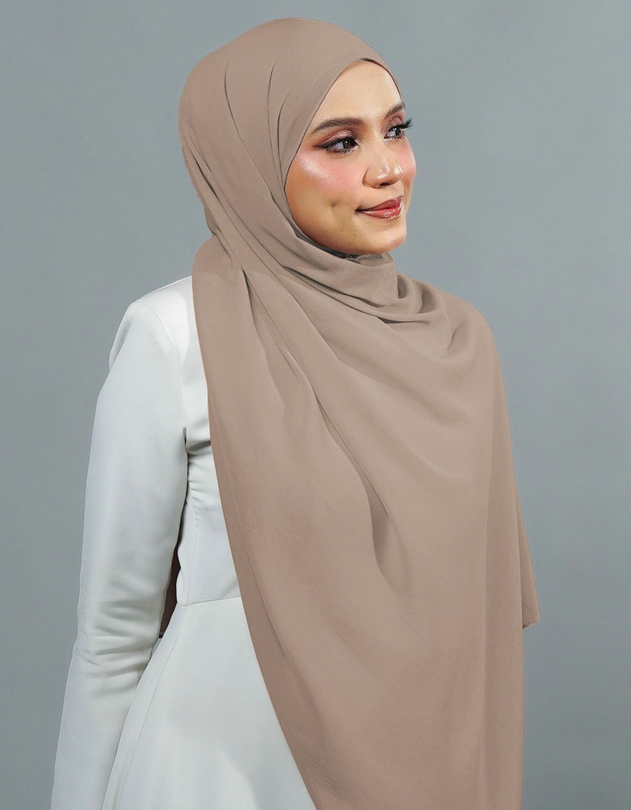 Ireesya Shawl Plain - 02 Nude Beige