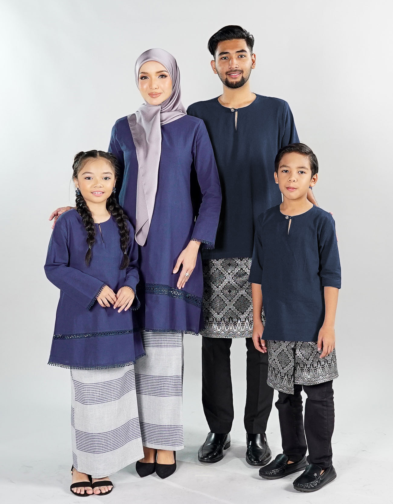 Radeen Kurta Kids - 03 Navy Blue
