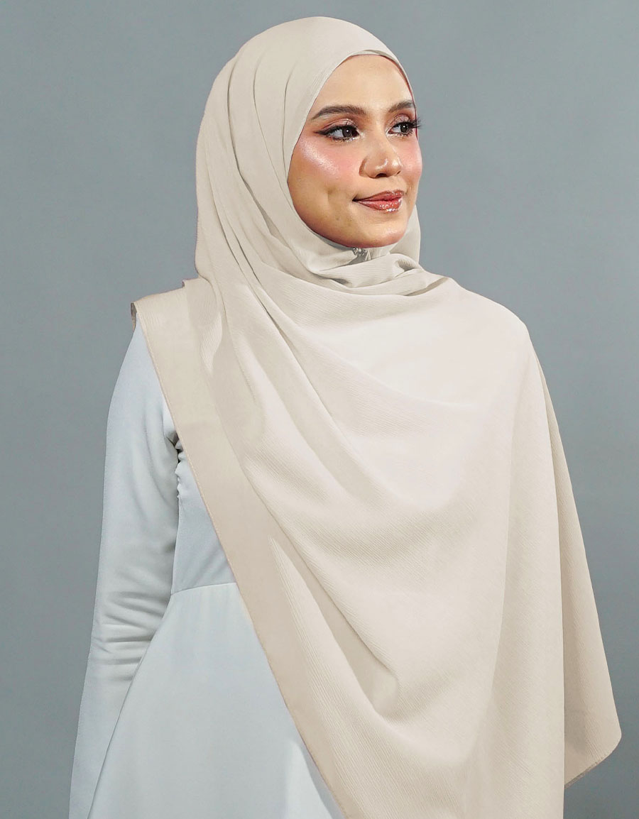 Ireesya Shawl Plain - 04 Papaya Whip