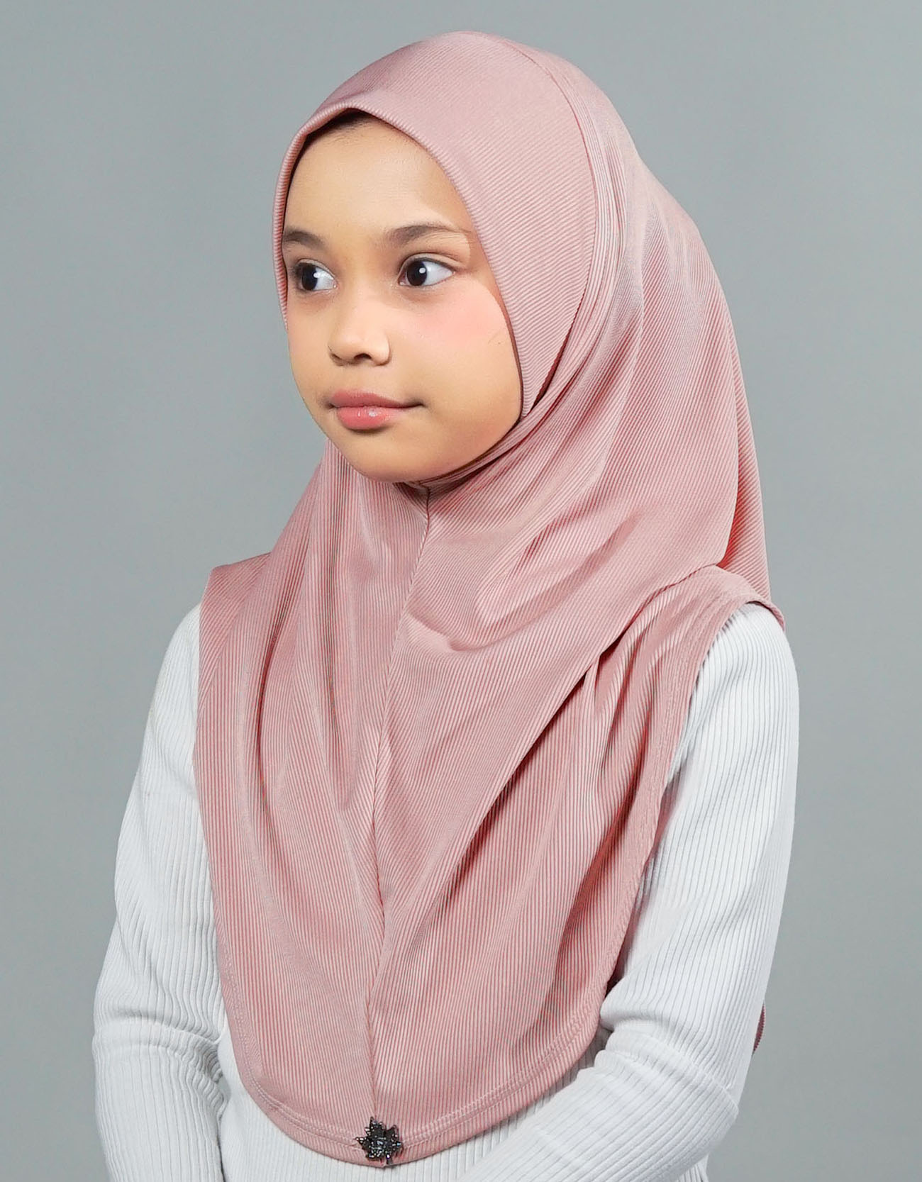 Eshal Plain Kids - 04 Dusty Pink