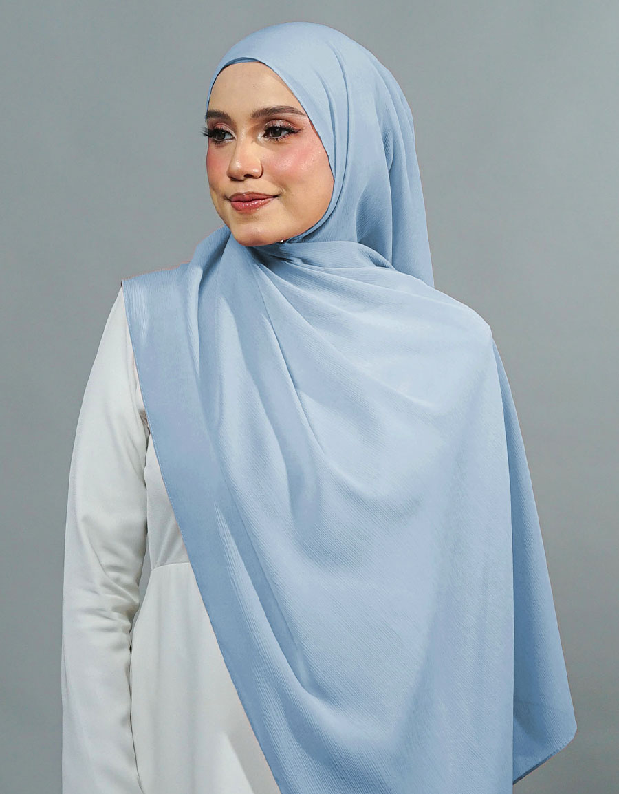 Ireesya Shawl Plain - 05 Baby Blue