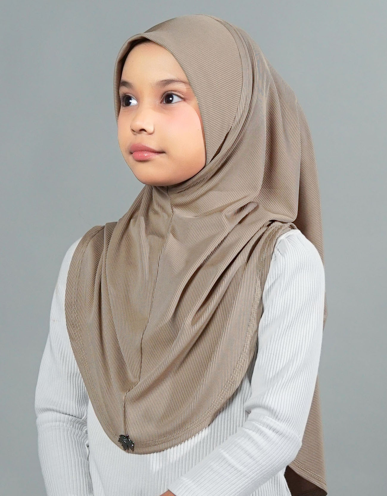 Eshal Plain Kids - 06 Mocha Brown