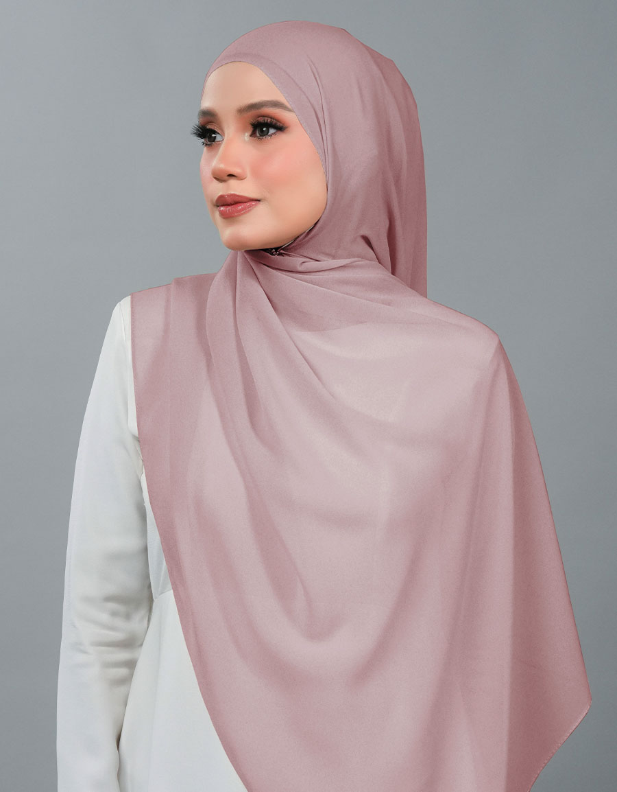 Neya Shawl Plain - 06 Turkish Rose