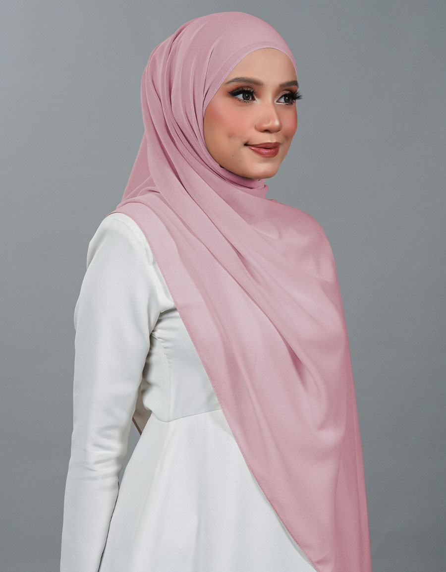 Neya Shawl Plain - 07 Blush Pink
