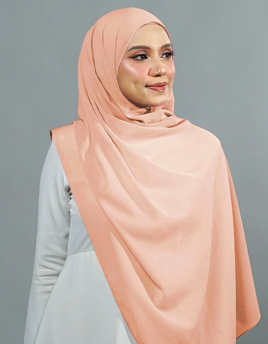 Ireesya Shawl Plain - 10 Light Apricot