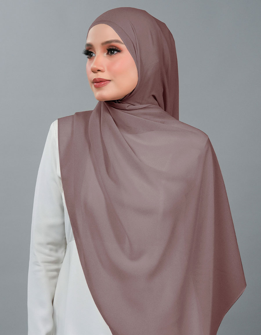 Neya Shawl Plain - 14 Dark Fawn