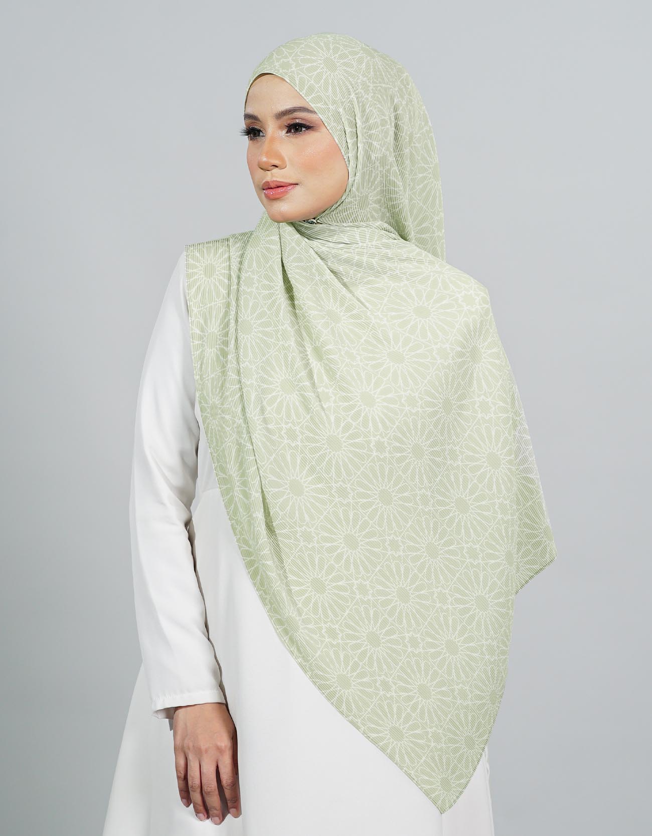 Saqira Pleated Shawl - 05 Delhi
