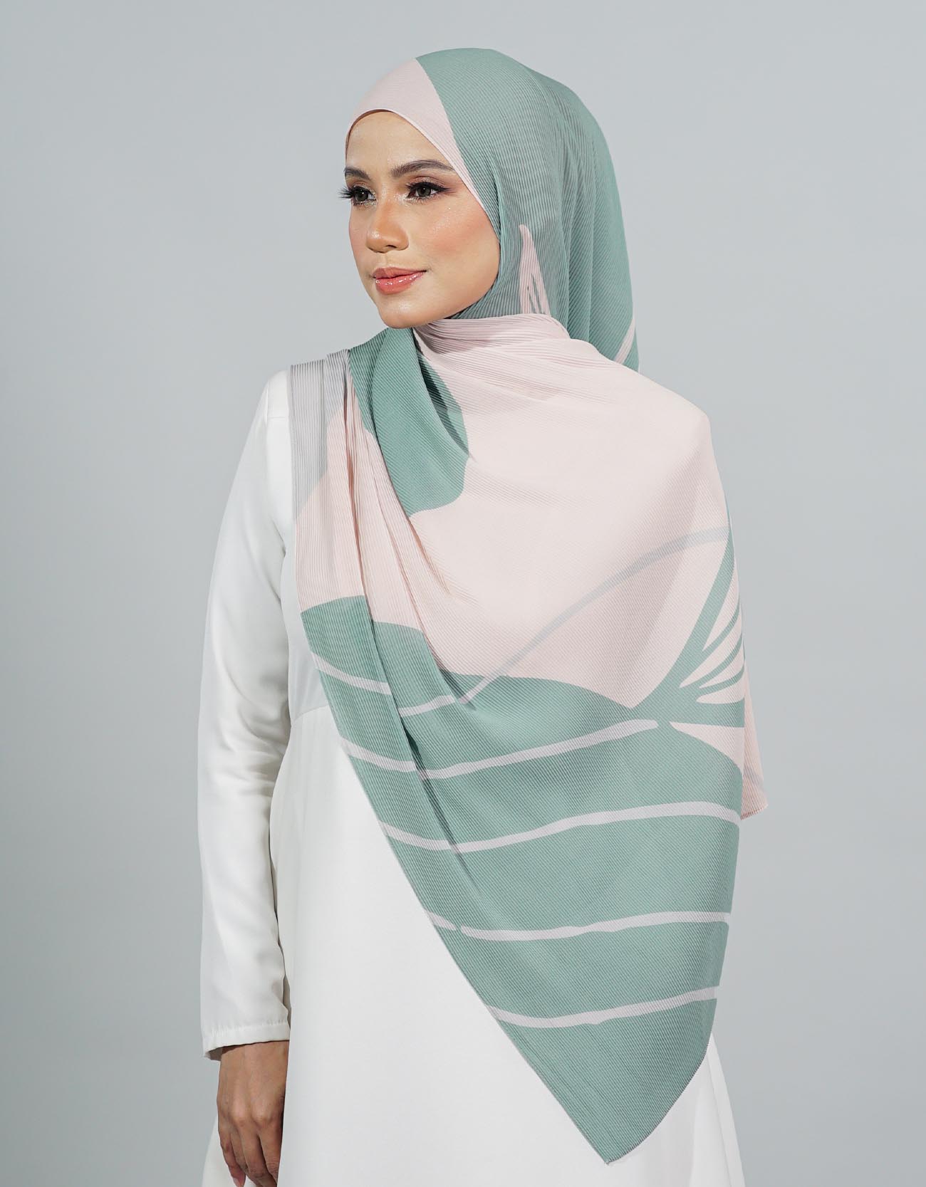 Saqira Pleated Shawl - 06 Jeju