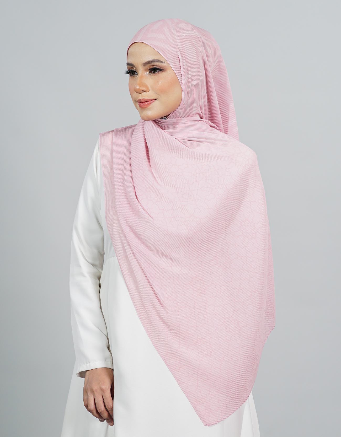 Saqira Pleated Shawl - 08 Geneva