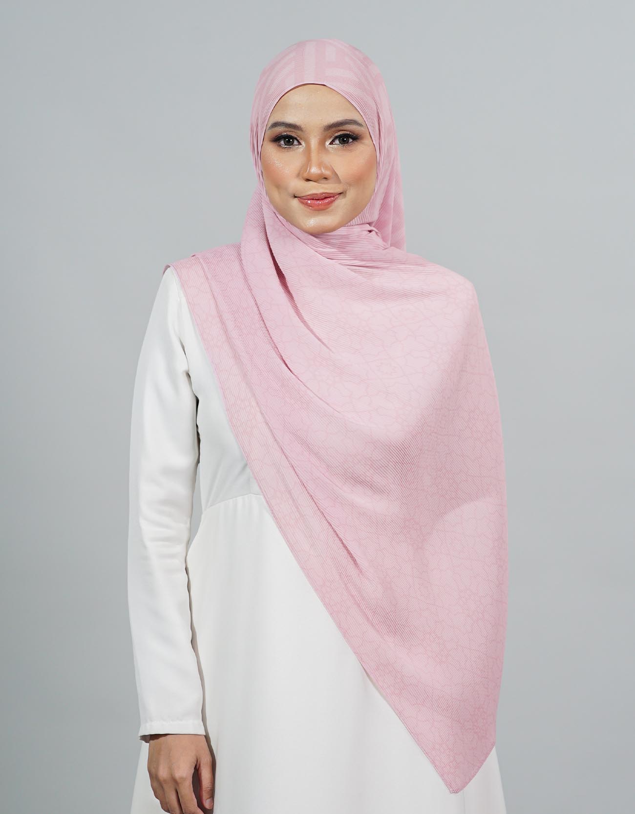 Saqira Pleated Shawl - 08 Geneva