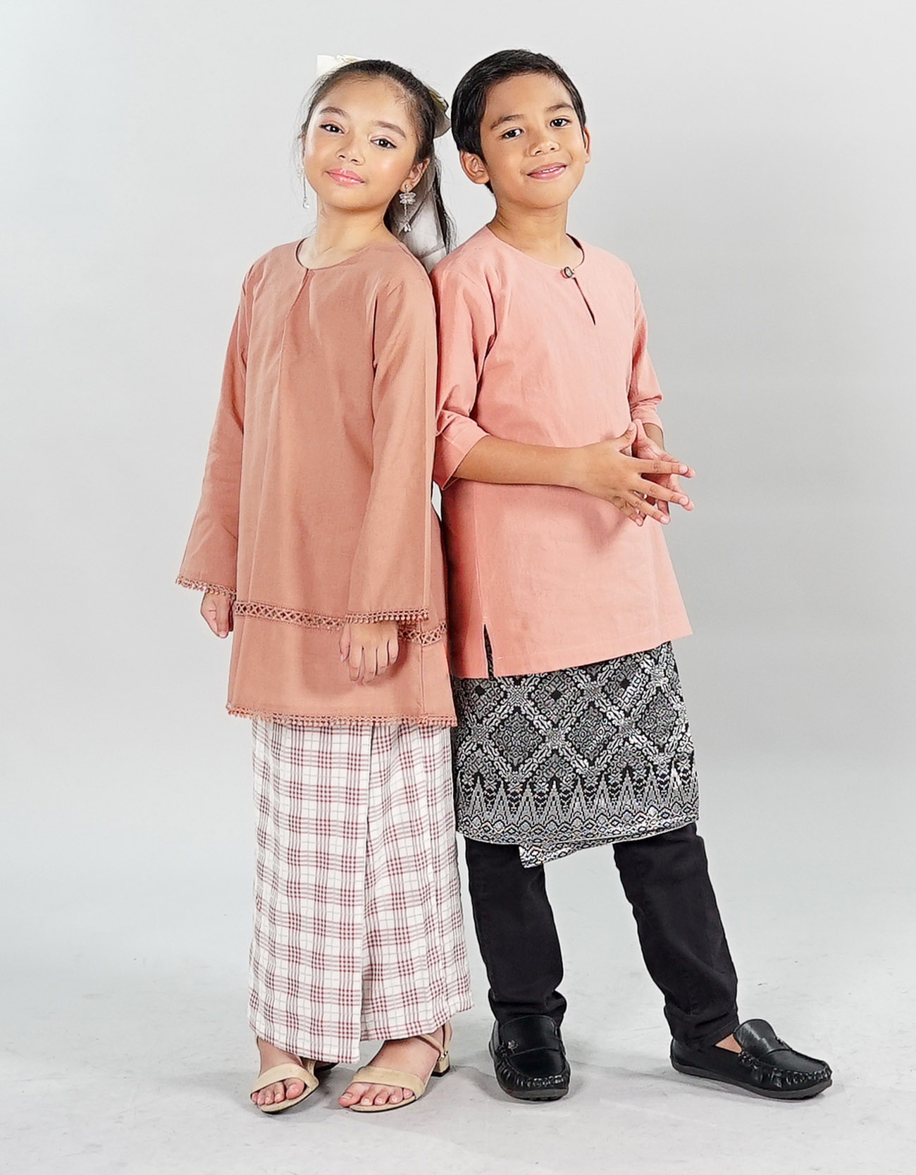 Aurora Kurung Riau Kids - 06 Orange