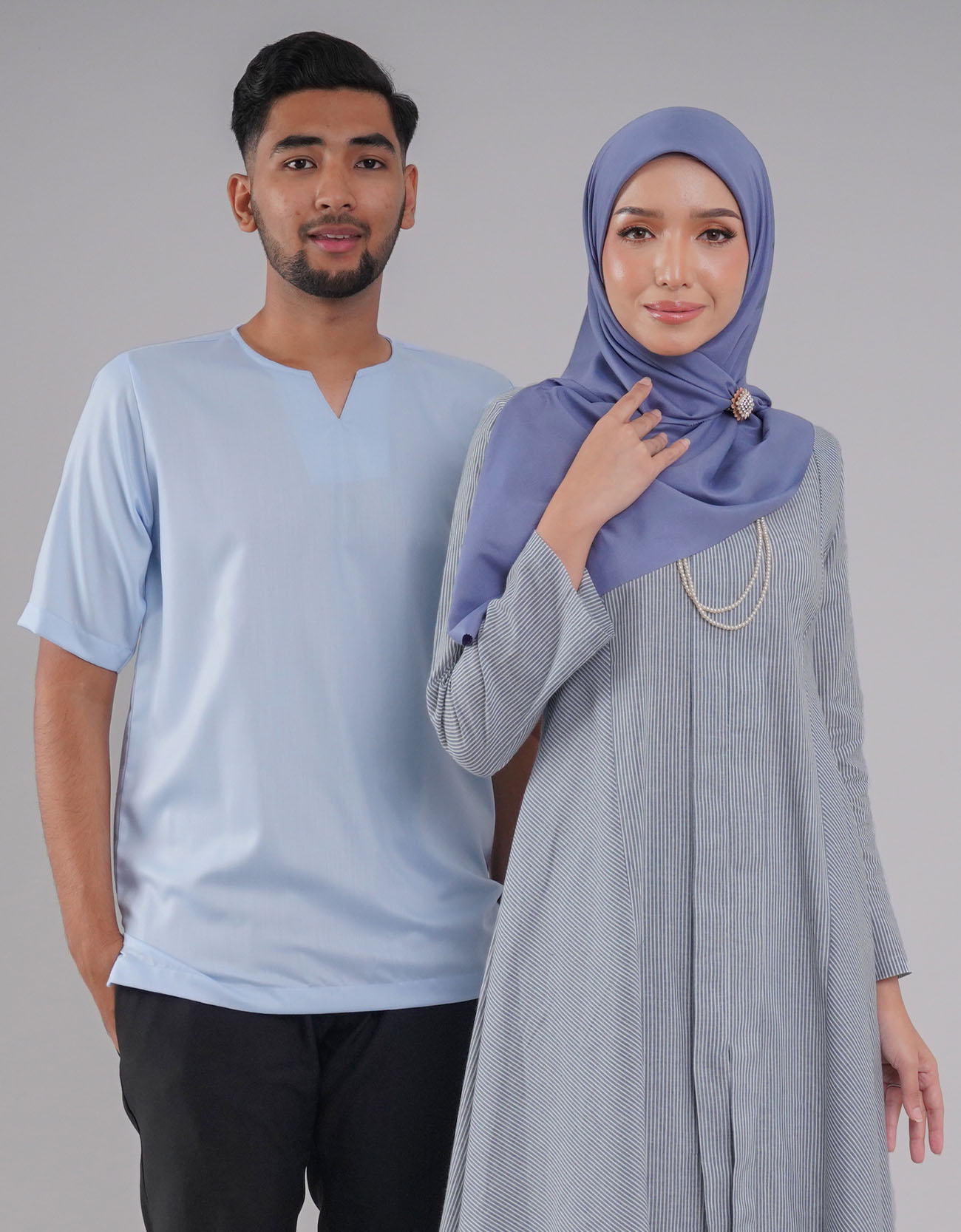 Mahsuri Kebarung Cotton - 01 Blue