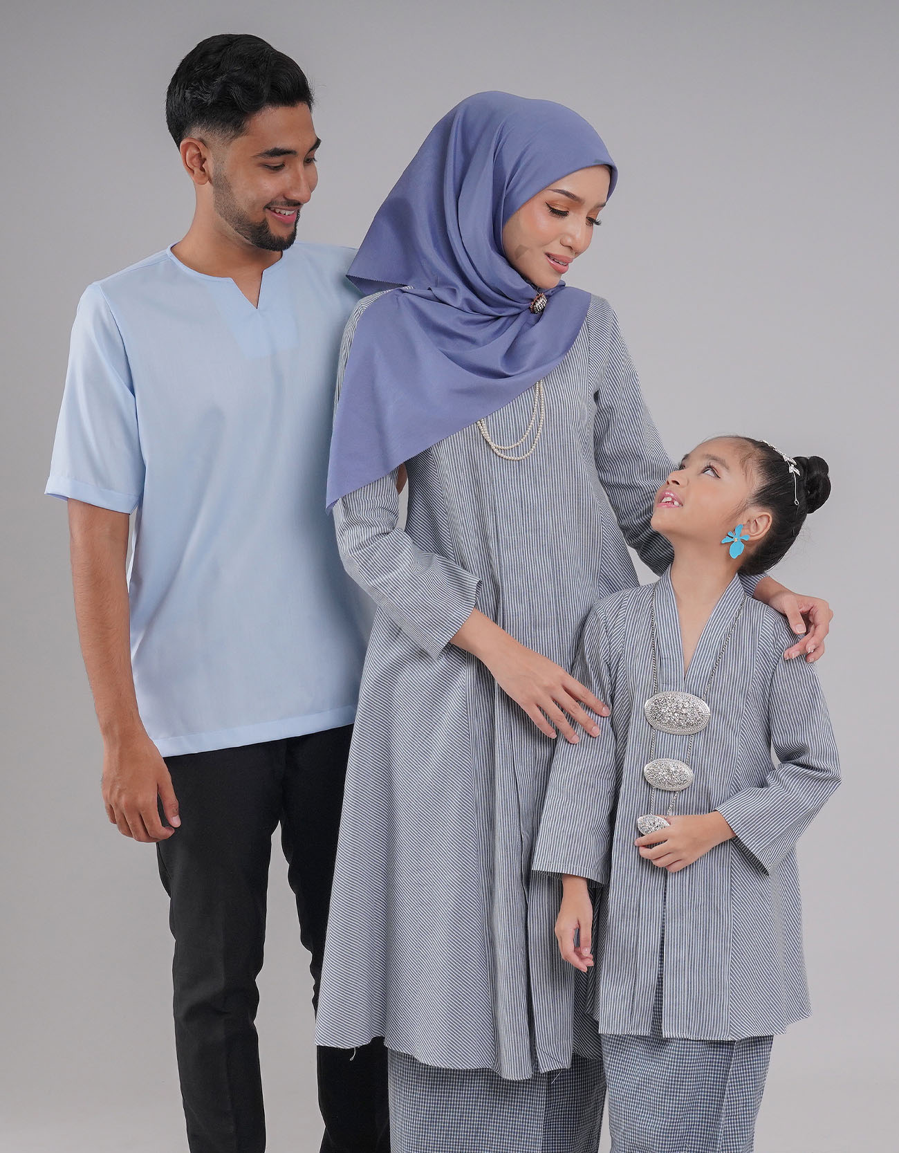 Mahsuri Kebarung Cotton - 01 Blue