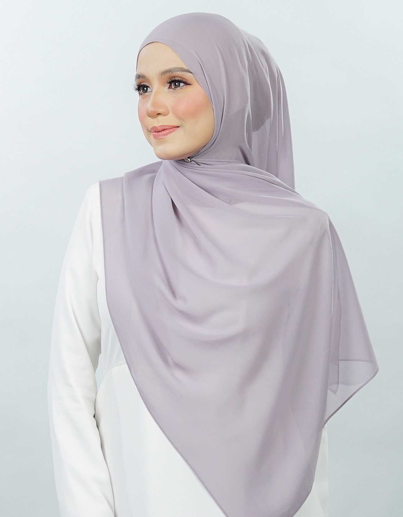 Neya Shawl Plain - 01 - Lilac