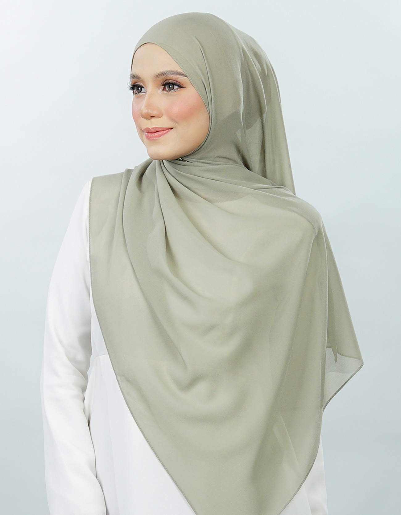 Neya Shawl Plain - 05 - Sage Green