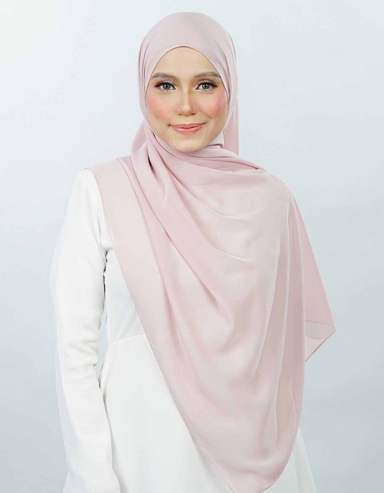 Neya Shawl Plain - 07 - Sweet Pink
