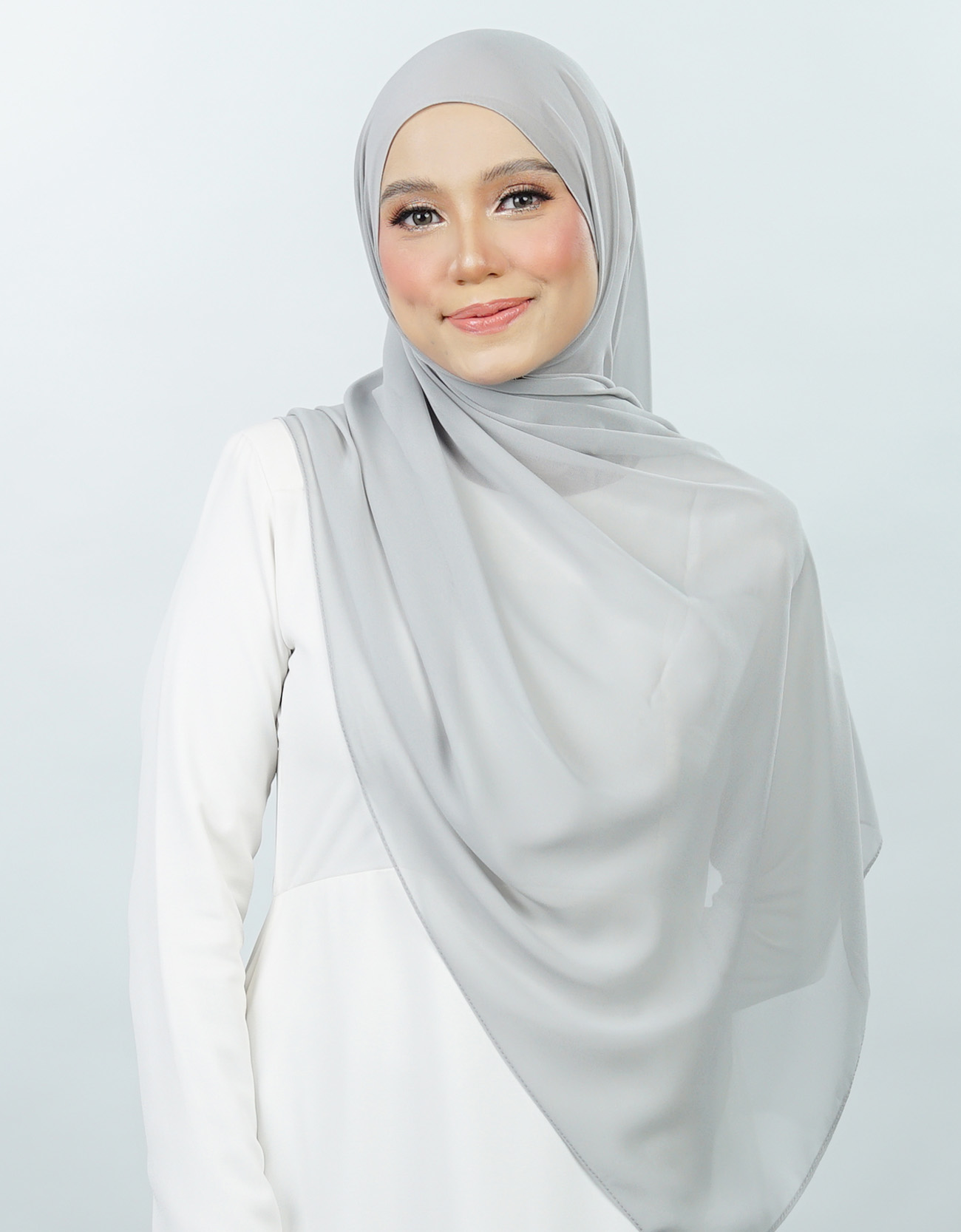Neya Shawl Plain - 14 - Silver