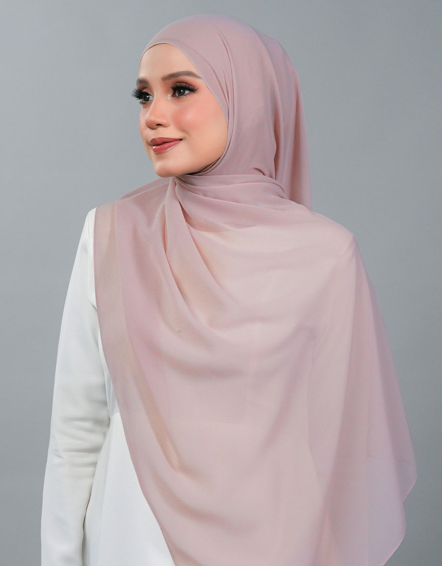 Neya Shawl Plain - 01 Dusty Purple