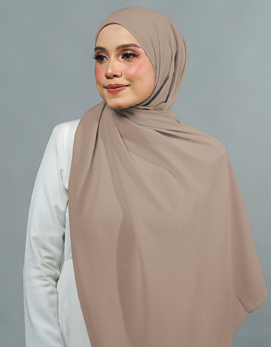 Ireesya Shawl Plain - 02 Nude Beige