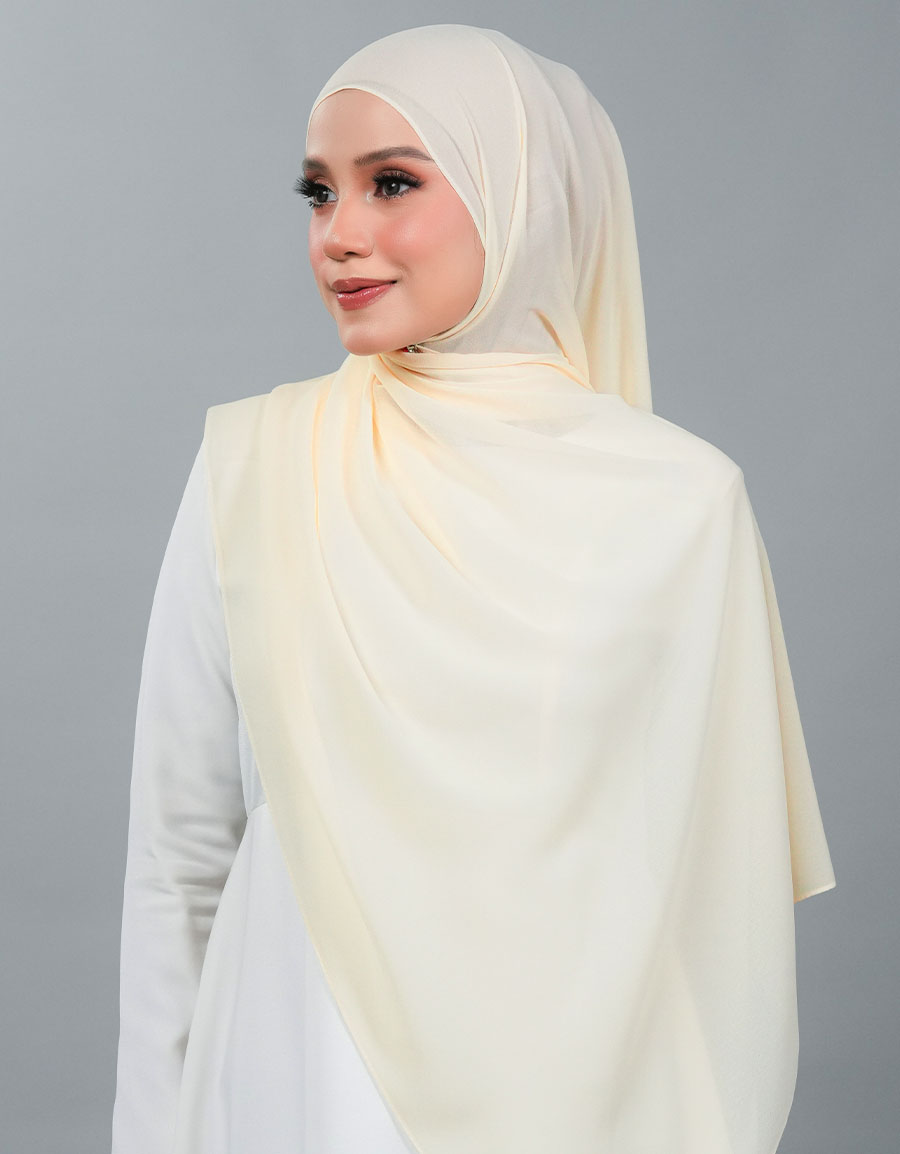 Neya Shawl Plain - 03 Cream