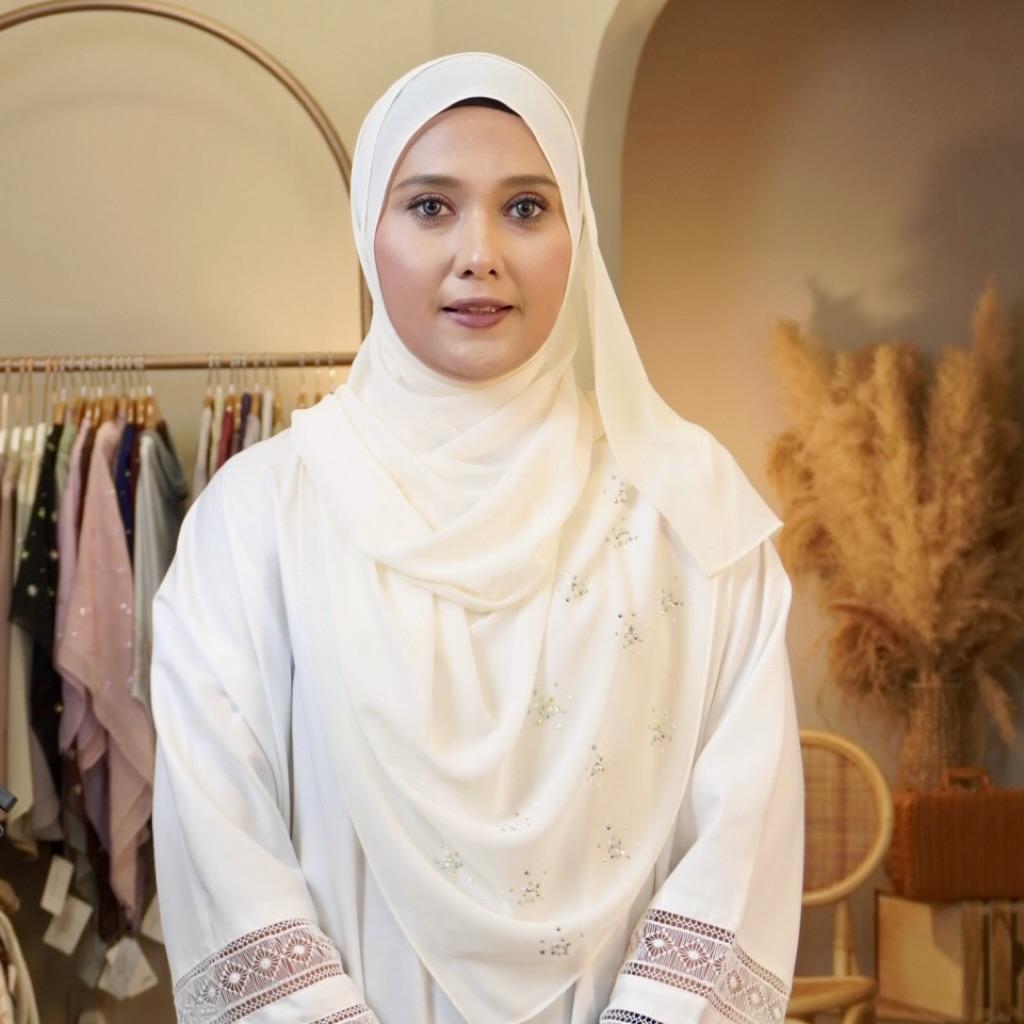Diana Shawl Plain - 03 Cream