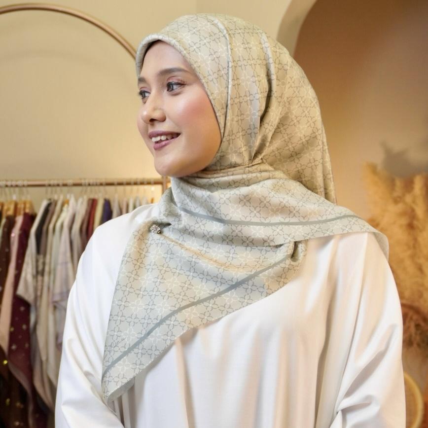 Hanum Bawal Printed - 03 Sage Green
