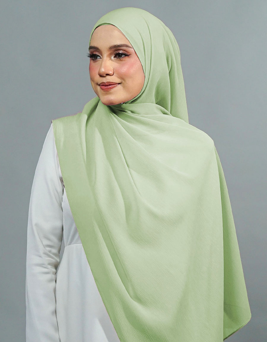 Ireesya Shawl Plain - 06 Apple Green
