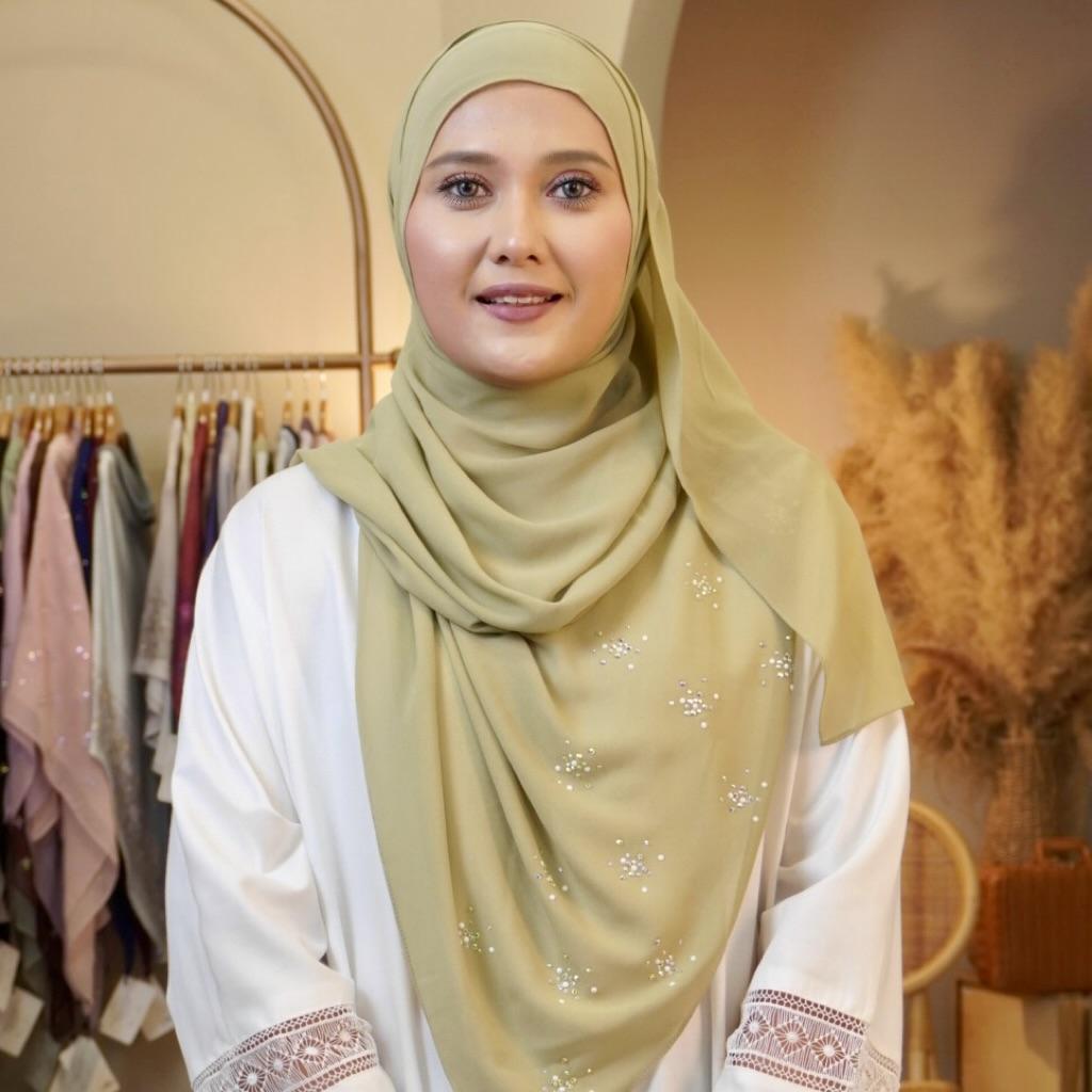 Diana Shawl Plain - 07 Soft Olive
