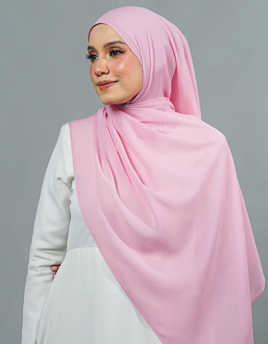 Ireesya Shawl Plain - 08 Light Pink