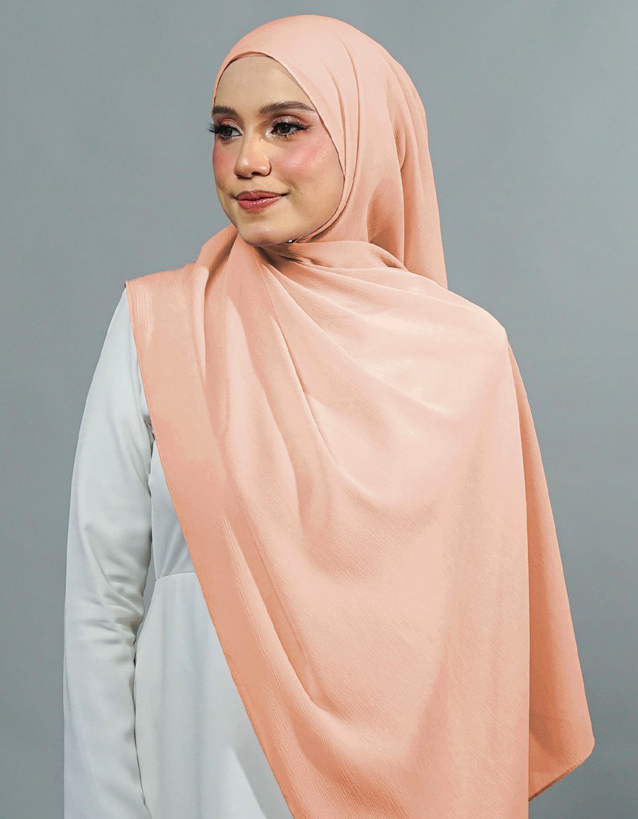 Ireesya Shawl Plain - 10 Light Apricot