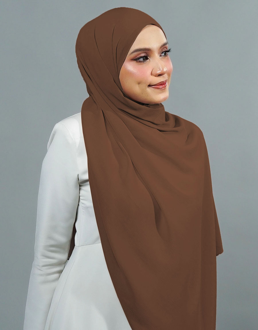 Ireesya Shawl Plain - 11 Mocha
