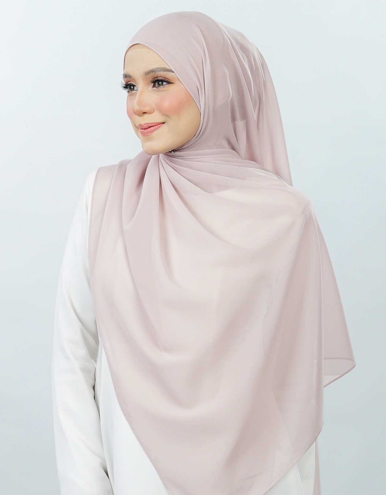 Neya Shawl Plain - 06 - Dusty Pink