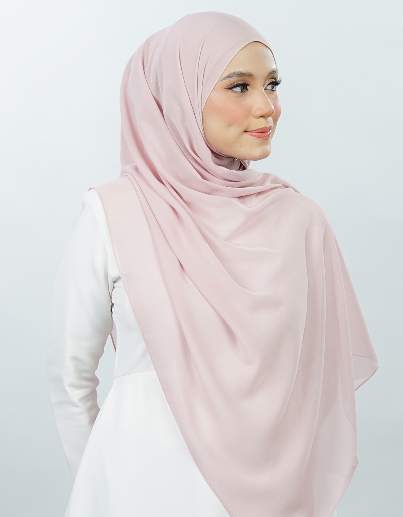 Neya Shawl Plain - 07 - Sweet Pink