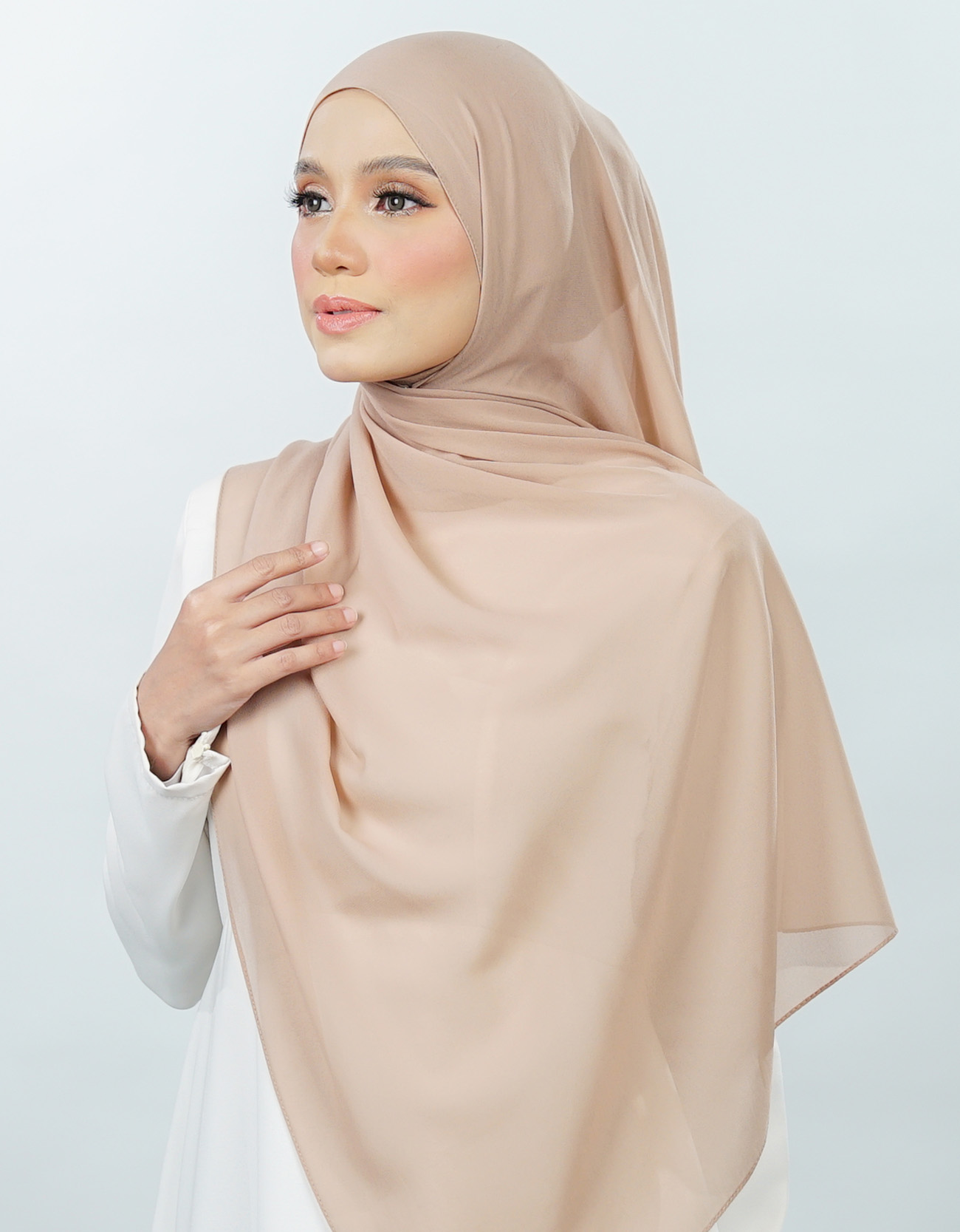 Neya Shawl Plain - 12 - Camel