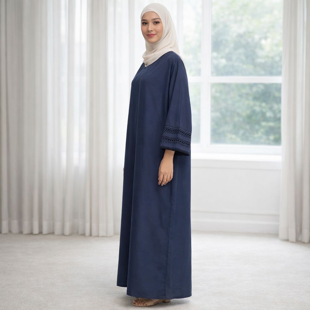 Lacy Kaftan - 04 Navy Blue