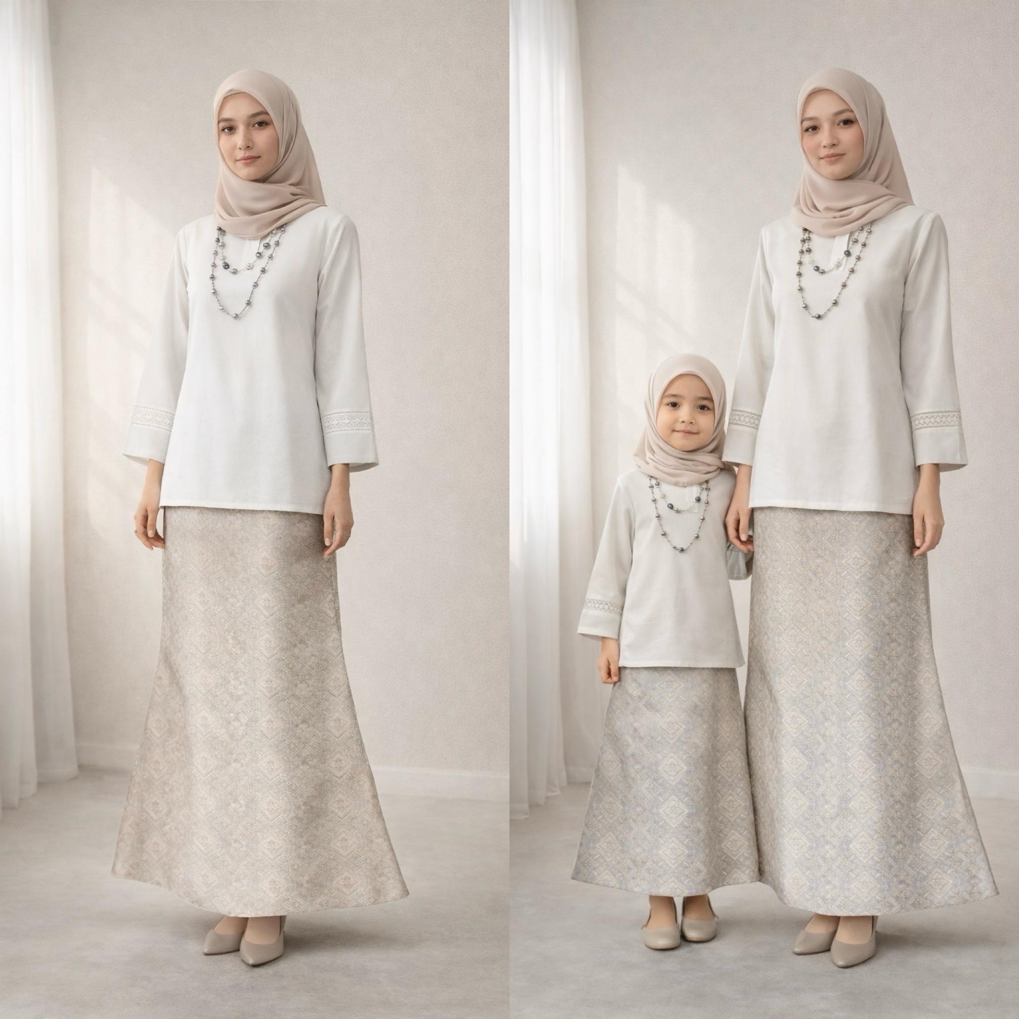 Aniqah Kurung Kedah - 01 Off White